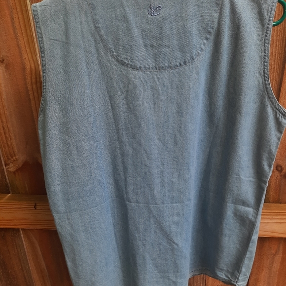 NWT Nascar Tony Stewart #20 Womens Denim Jean Vest Button Up Meduim - Picture 2 of 6